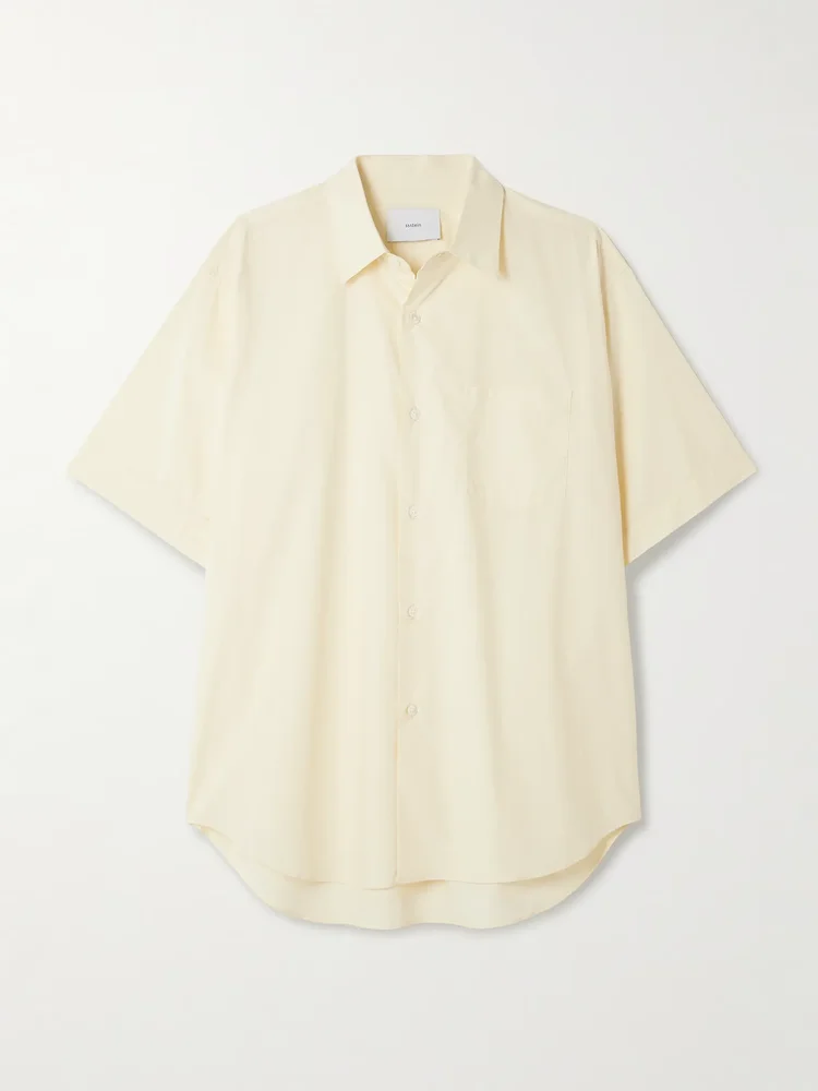 Suvin cotton-poplin shirt