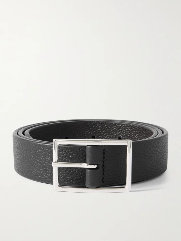 3cm Reversible Full-Grain Leather Belt