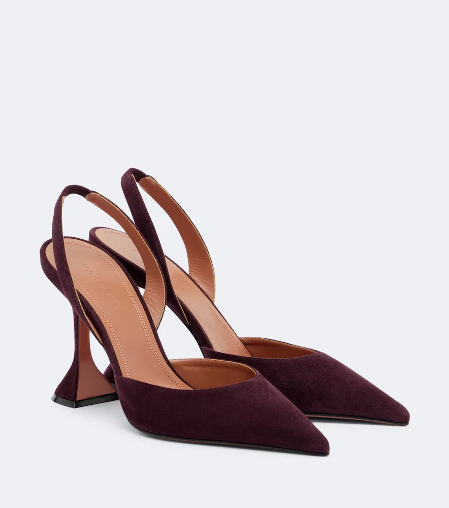 Holli suede slingback pumps