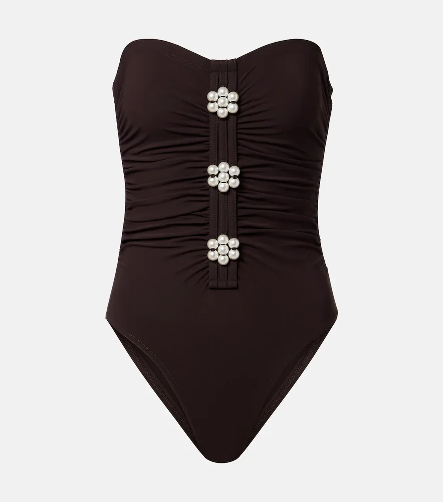 Maya embellished bandeau swimsuit