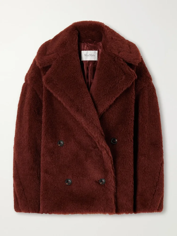 Malcuno alpaca, virgin wool and silk-blend coat