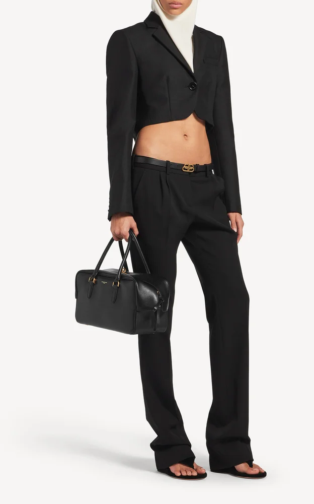 Le 7 Medium Leather Bowling Bag