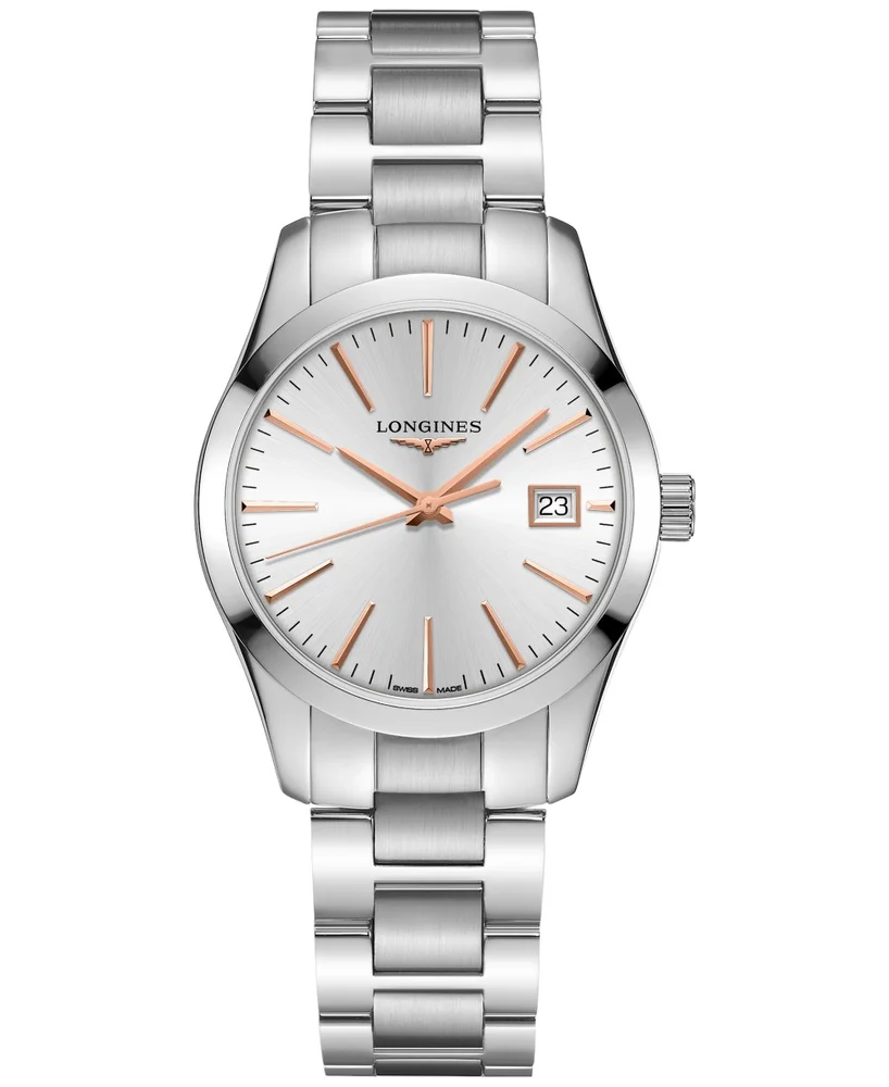 Conquest Classic Stainless Steel Bracelet Watch