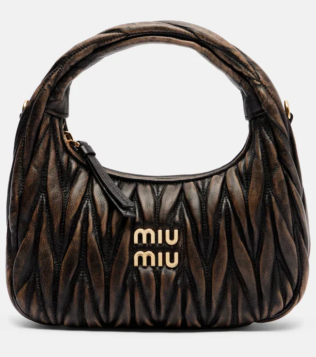 Wander Small matelassé leather tote bag