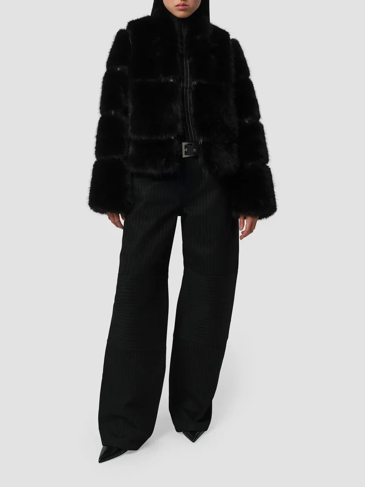 Sai Faux-Sable Fur Coat