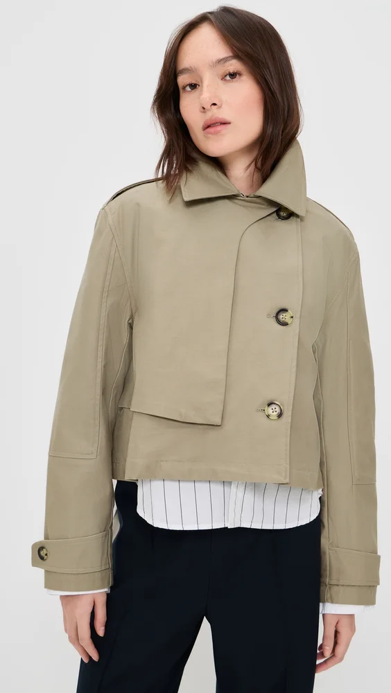 Jamie Cropped Trench