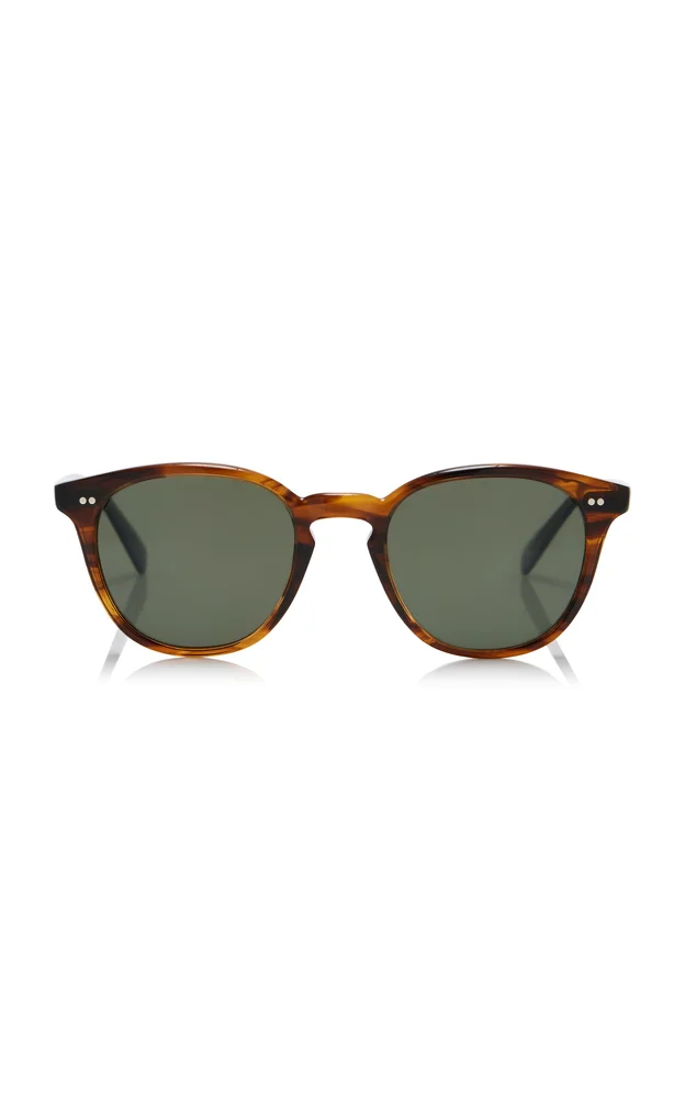 Desmon Round-Frame Acetate Sunglasses