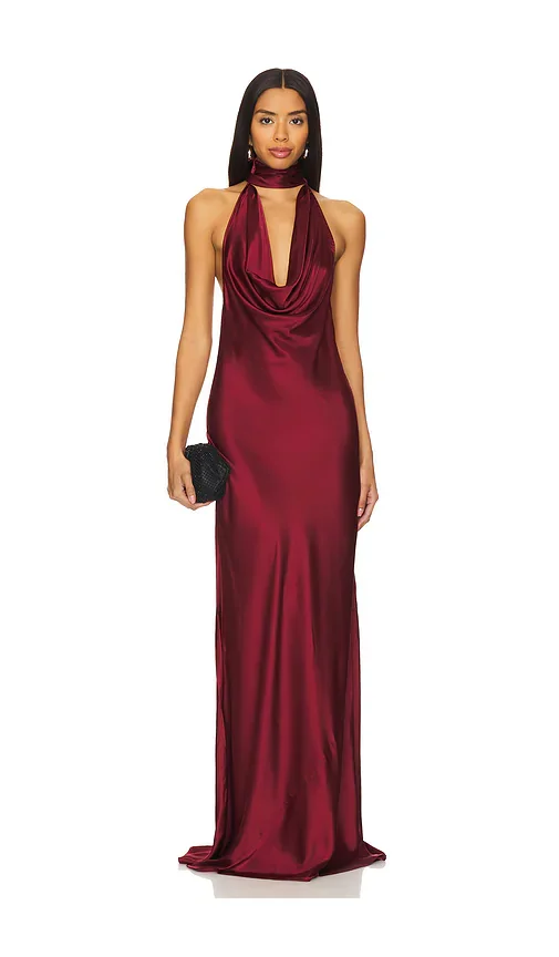x REVOLVE Amelia Gown Stone Cold Fox