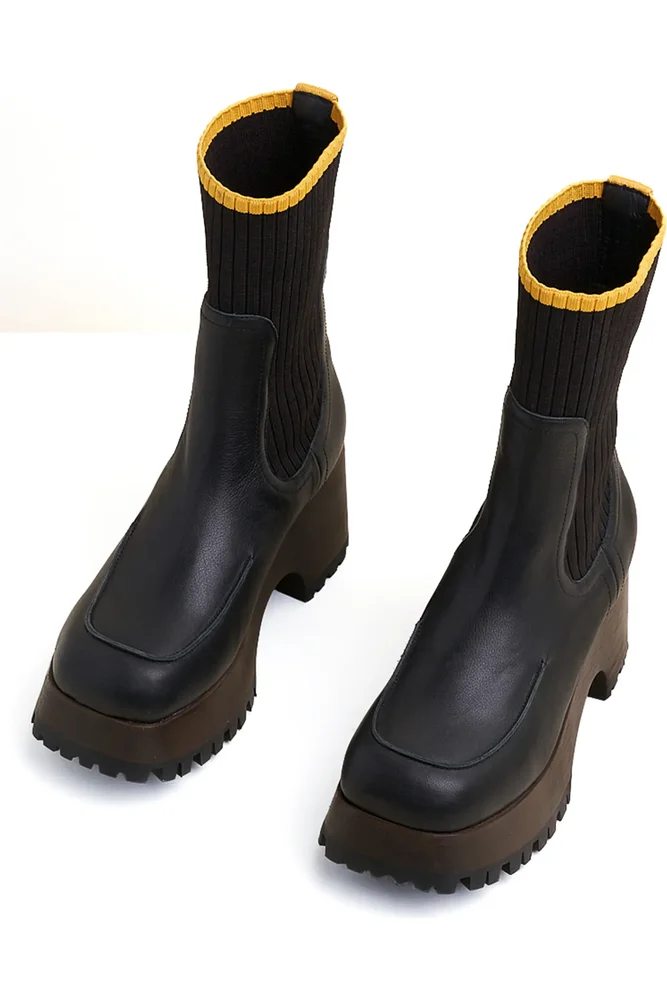Loma Platform Lug Sole Clog Boot