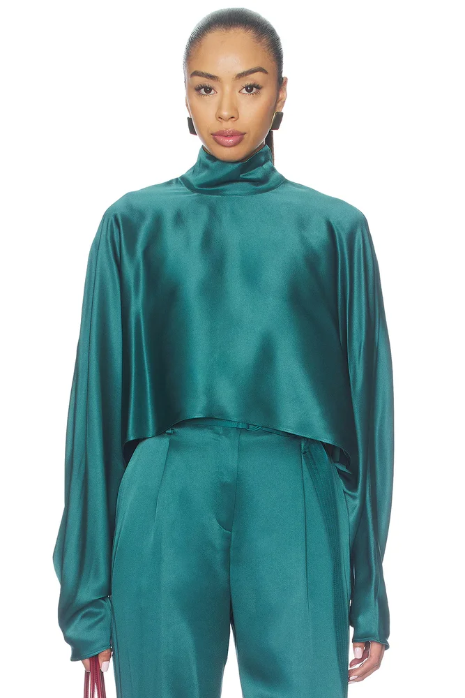 Satin Caftan Top