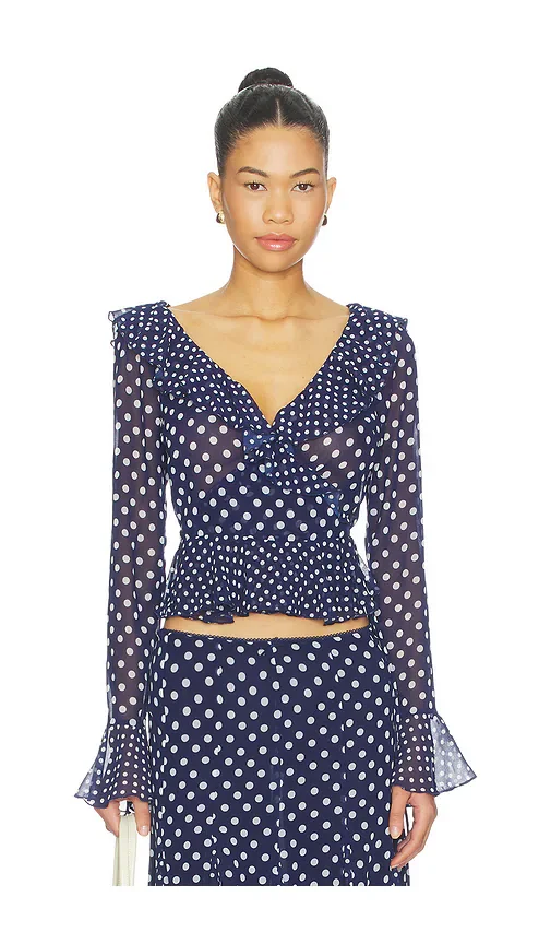Mallorca Ruffle Wrap Top