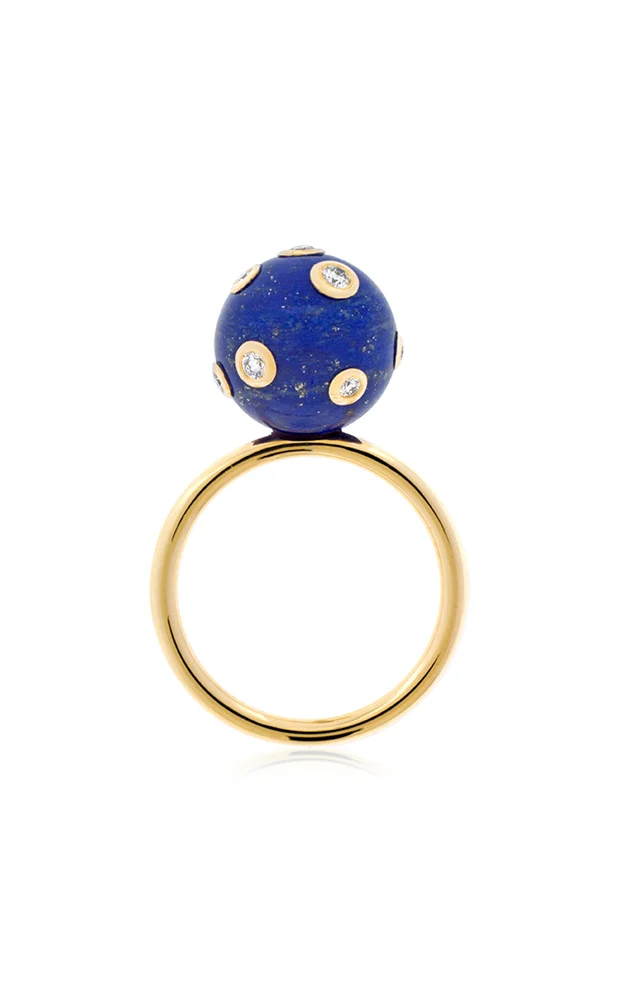 Earth 18K Yellow Gold Lapis Ring