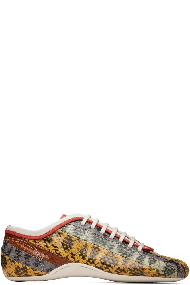 Multicolor Leather Ballerina Sneakers