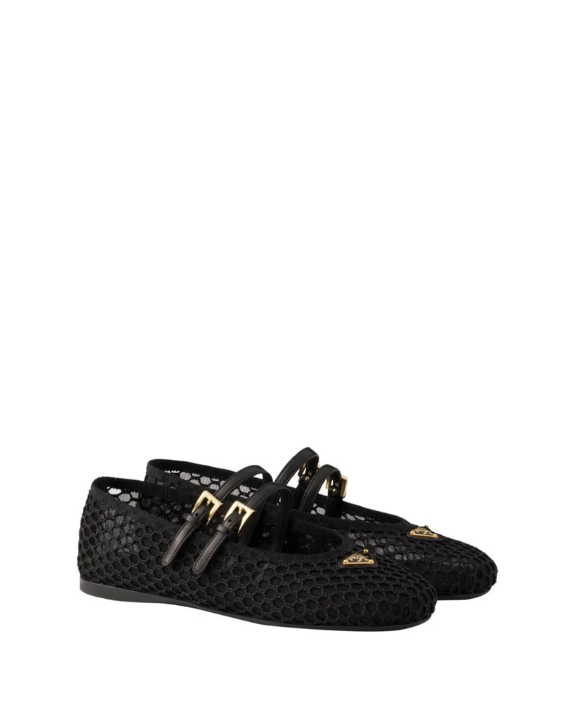 Mesh Fabric Ballerinas