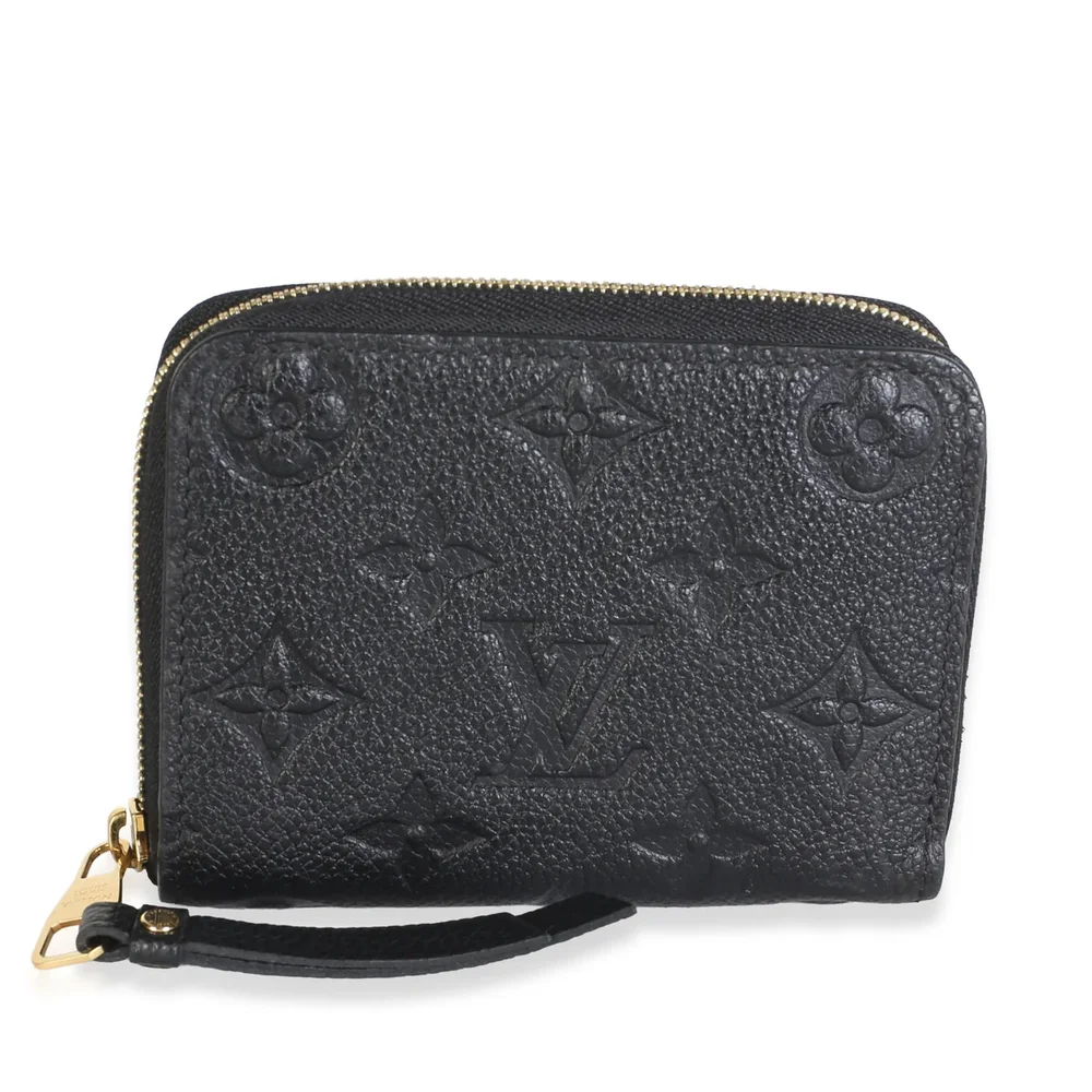 Pre-Owned Black Monogram Empreinte Zippy Coin Purse
