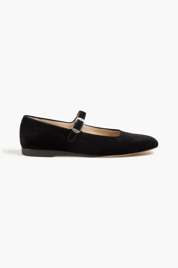 LE MONDE BERYL Velvet Mary Jane flats