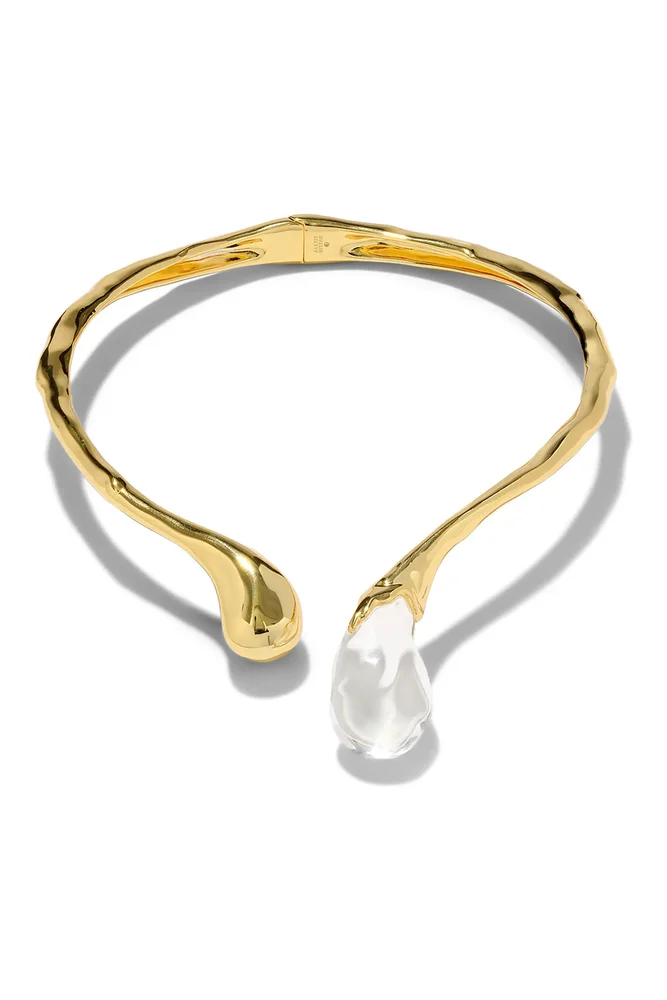Liquid Lucite Sprout Collar Necklace
