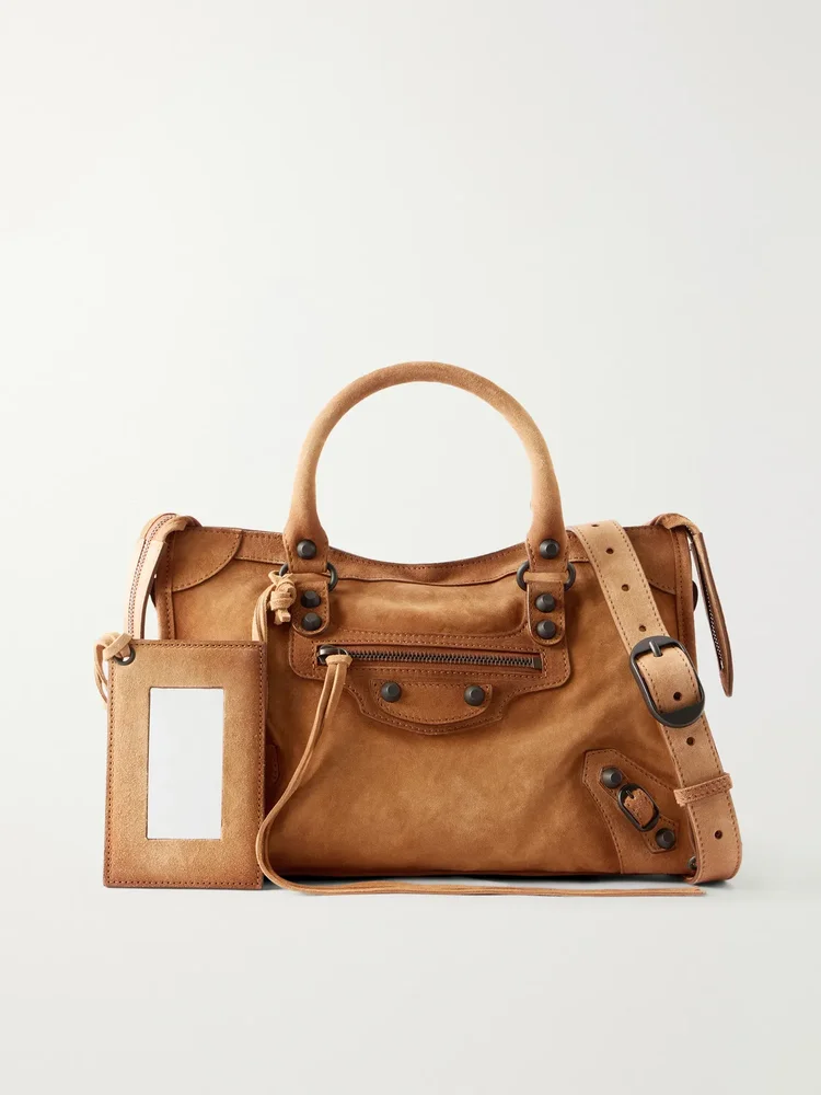 Le City small suede shoulder bag