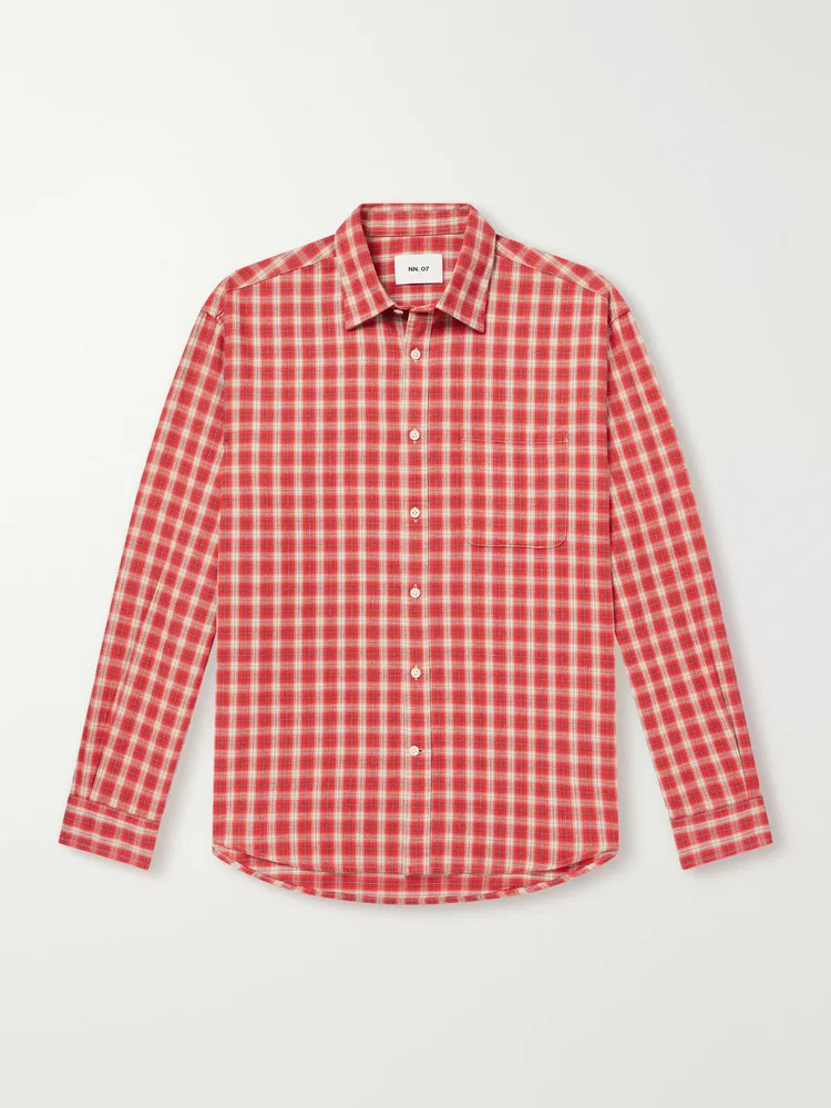 Deon 5465 Checked Organic Cotton-Flannel Shirt