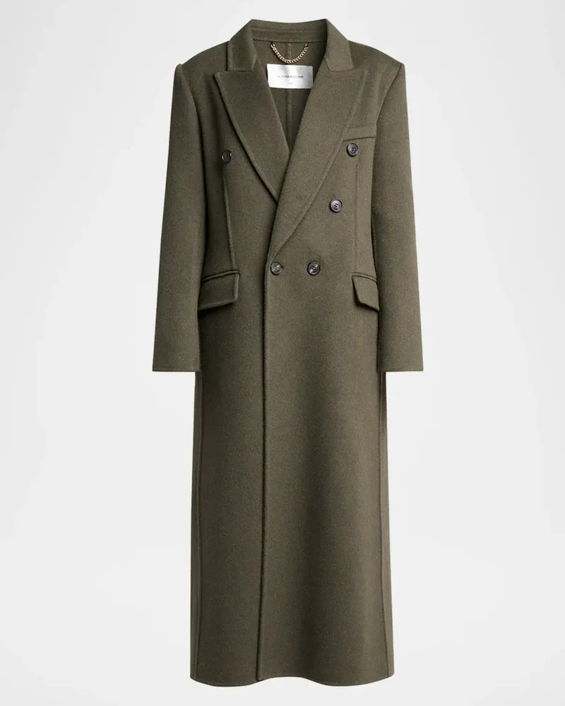 Catriona Wool-Blend Double-Breasted Coat