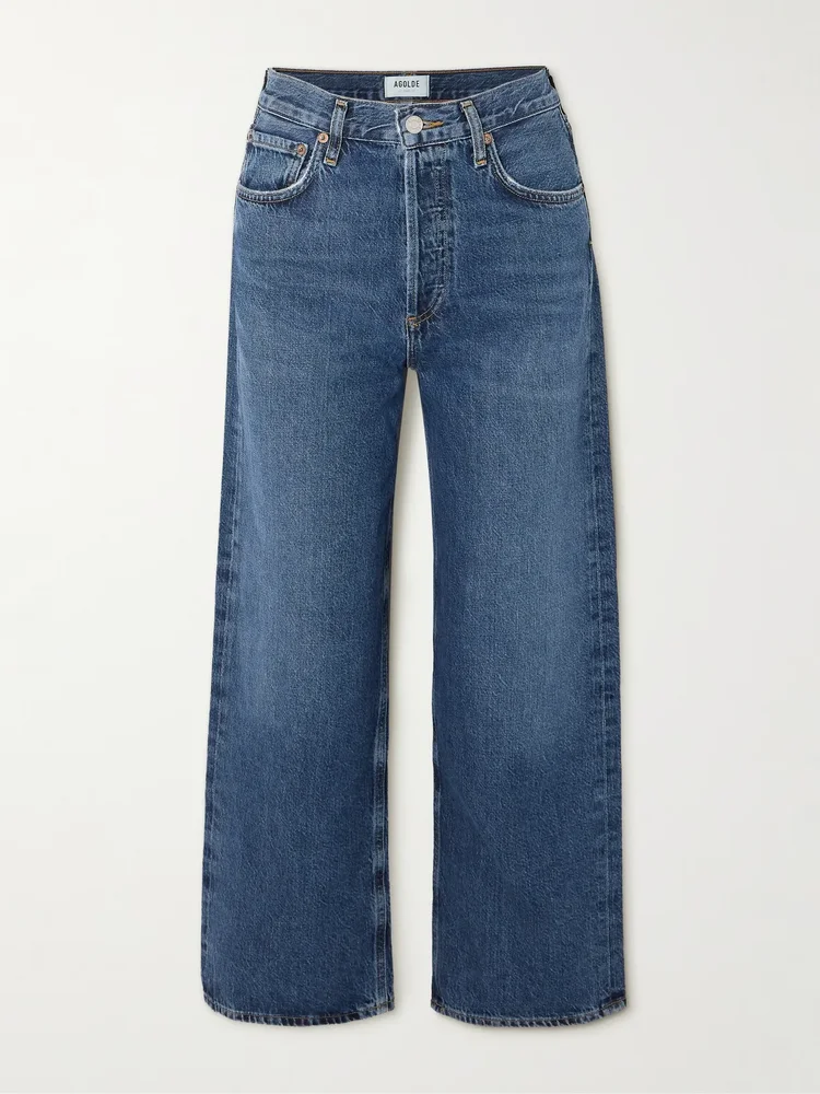 Ren high-rise wide-leg recycled jeans