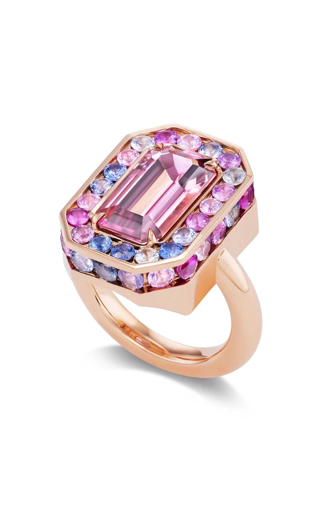One of a Kind 18K Yellow Gold Tourmaline Ring
