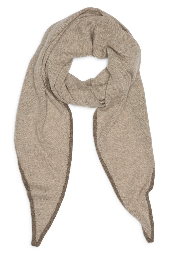Gauzy Cashmere Fringe Scarf