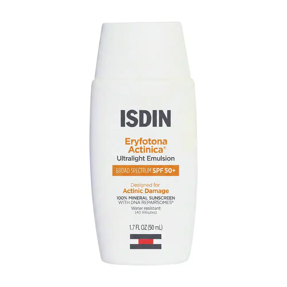 ISDIN Eryfotona Actinica Ultralight Non-pore clogging water-resistant Mineral Sunscreen SPF 50+ with Vitamin E