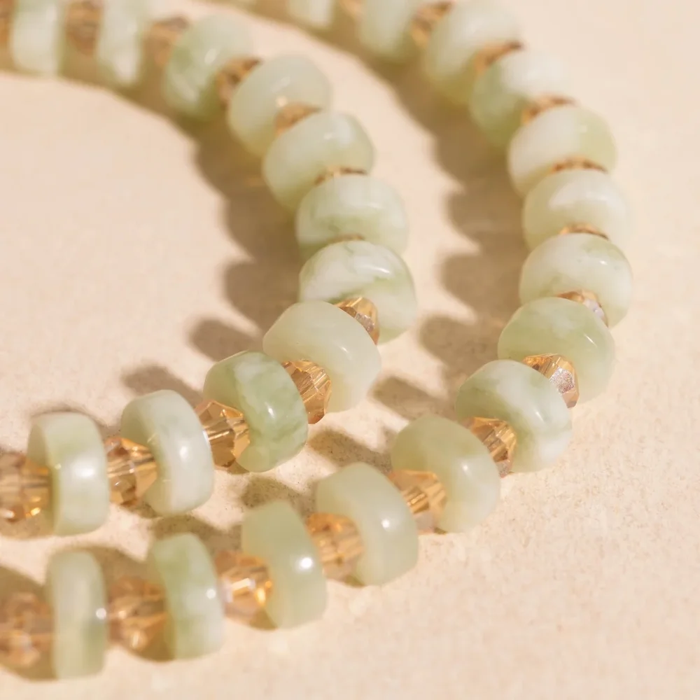 Candy Stone Necklace, Blue Skies