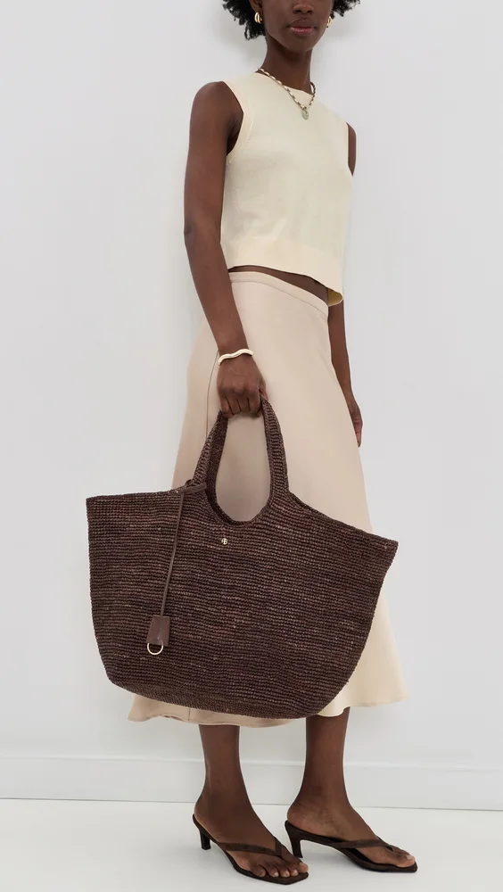 Lili Raffia Tote Bag