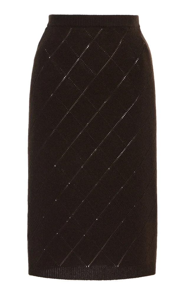 Cashmere Midi Skirt