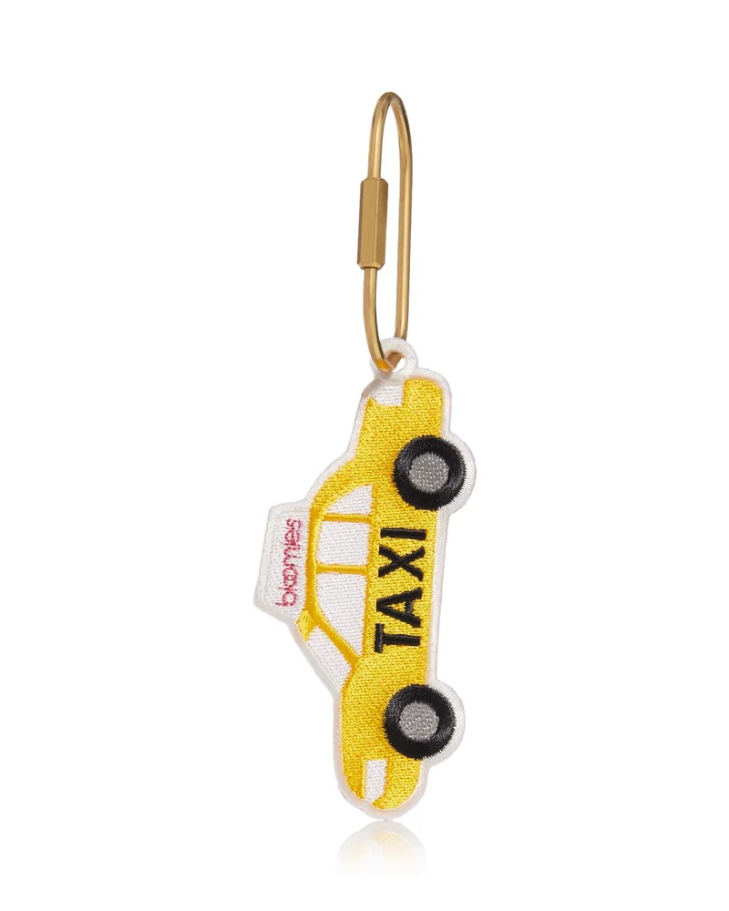 Bloomie's Taxi Embroidered Bag Charm - Exclusive