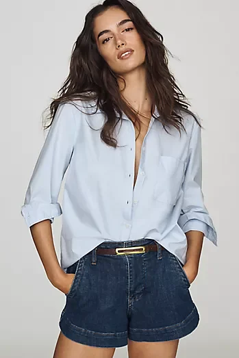 Pilcro Hannah High-Rise Denim Shorts