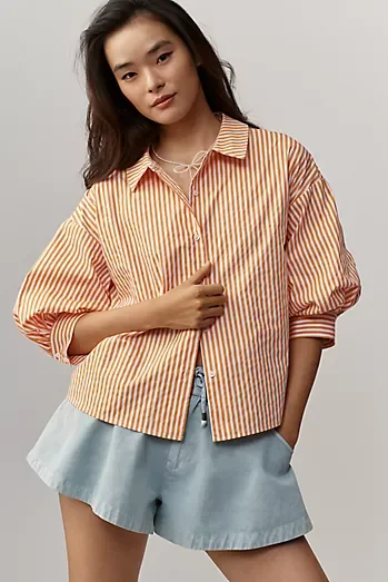 English Factory Striped Buttondown Shirt