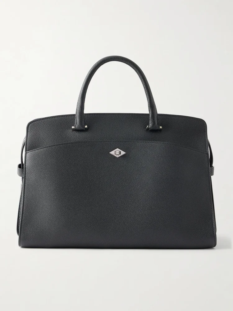 Private Eye textured-leather shoulder bag