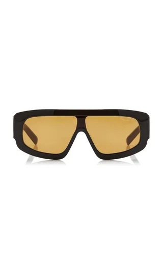 Mask-Frame Acetate Sunglasses
