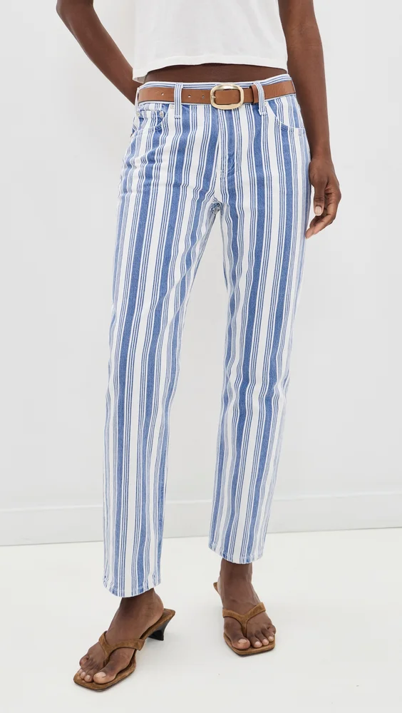 Anissa Straight Jeans (Mar Stripe)