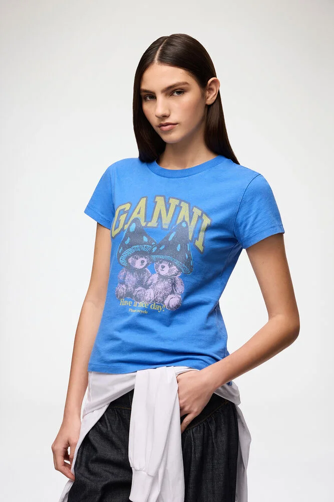 Baby Fit T-shirt with Mushroom Teddy