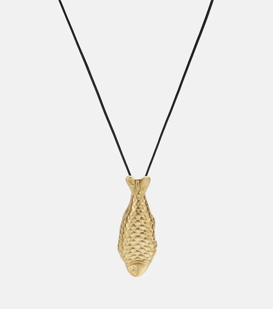 Catch gold-plated pendant necklace