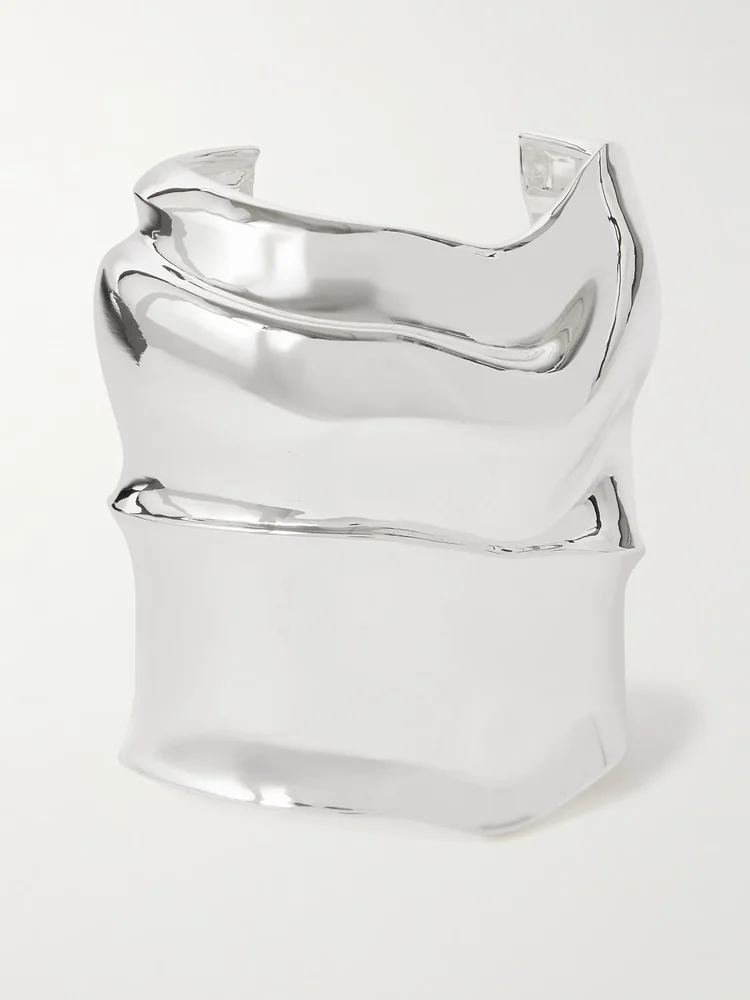 Pool silver-plated cuff