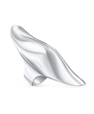 Geometric Unique Fashion Statement Full Finger Ring .925 Sterling Silver