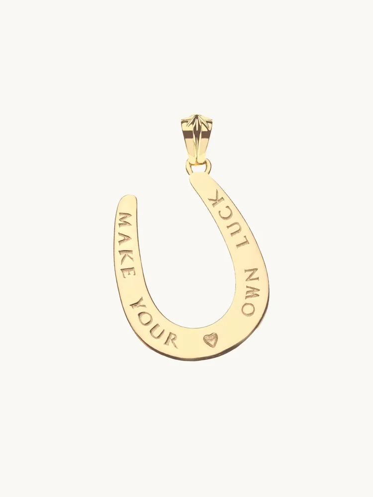 Lucky Starry Horseshoe Pendant