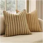Pierce & Ward Filigree Stripe Pillow Cover