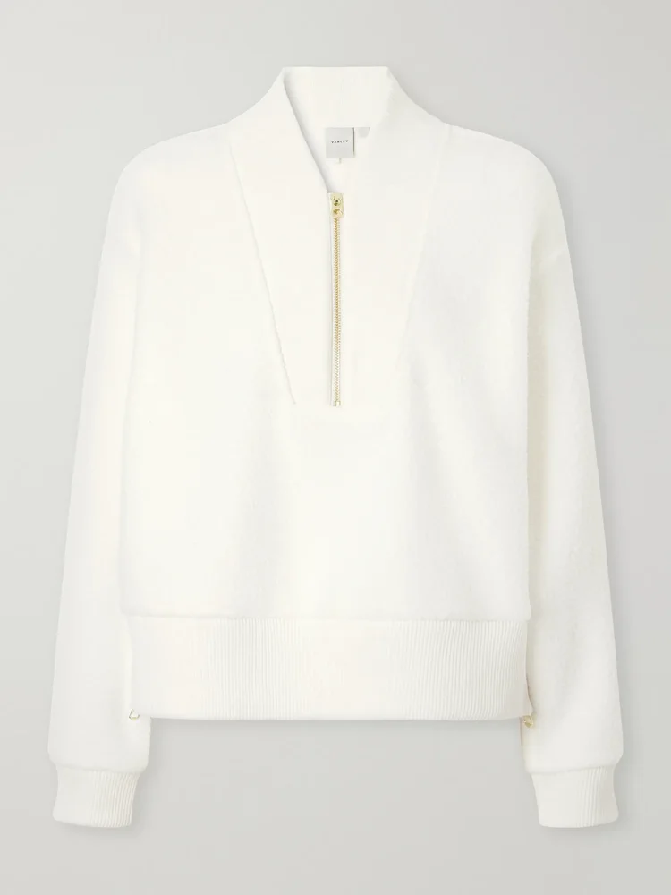 Mumford recycled-fleece half-zip sweatshirt