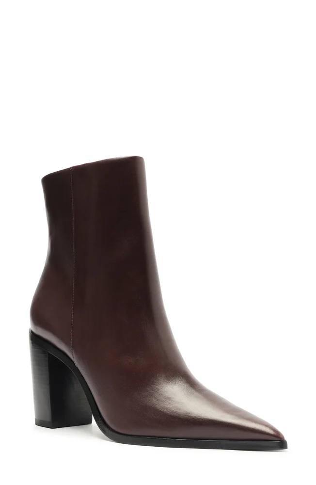 Mikki Pointed Toe Block Heel Bootie