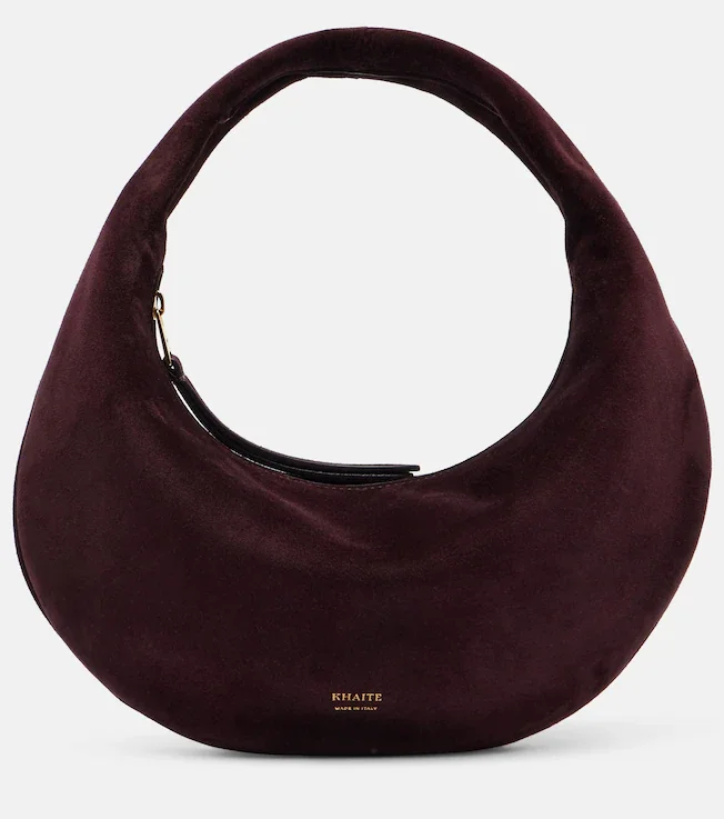 Olivia Mini suede top-handle bag