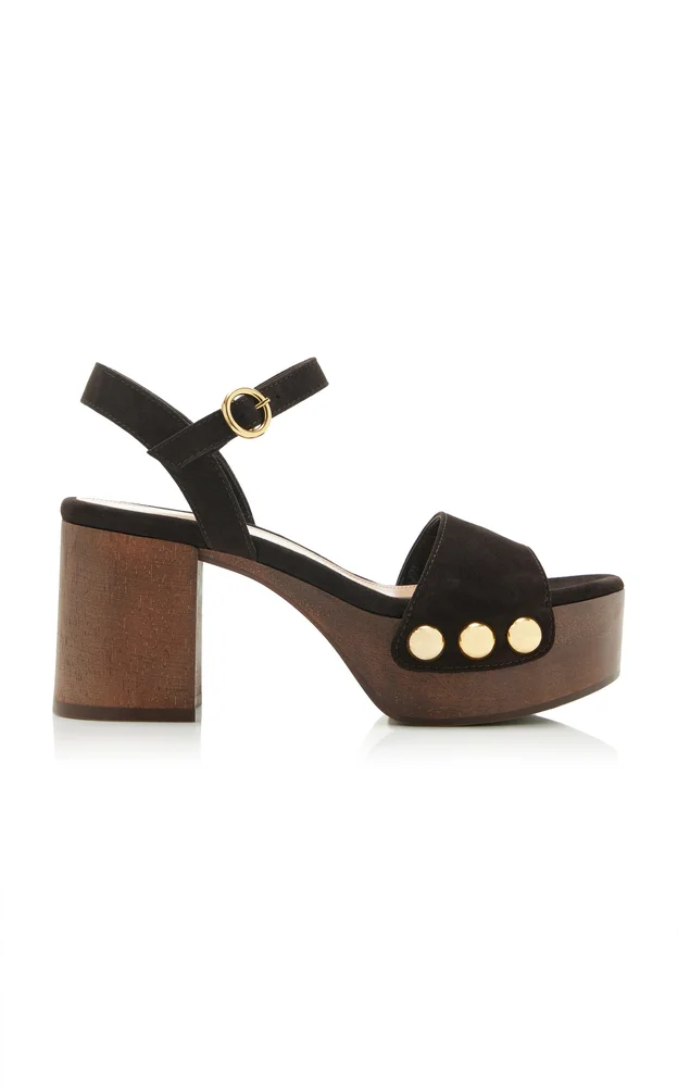 Suede Platform Sandals