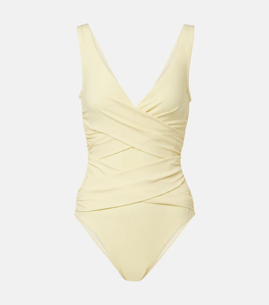 Draped swimsuit