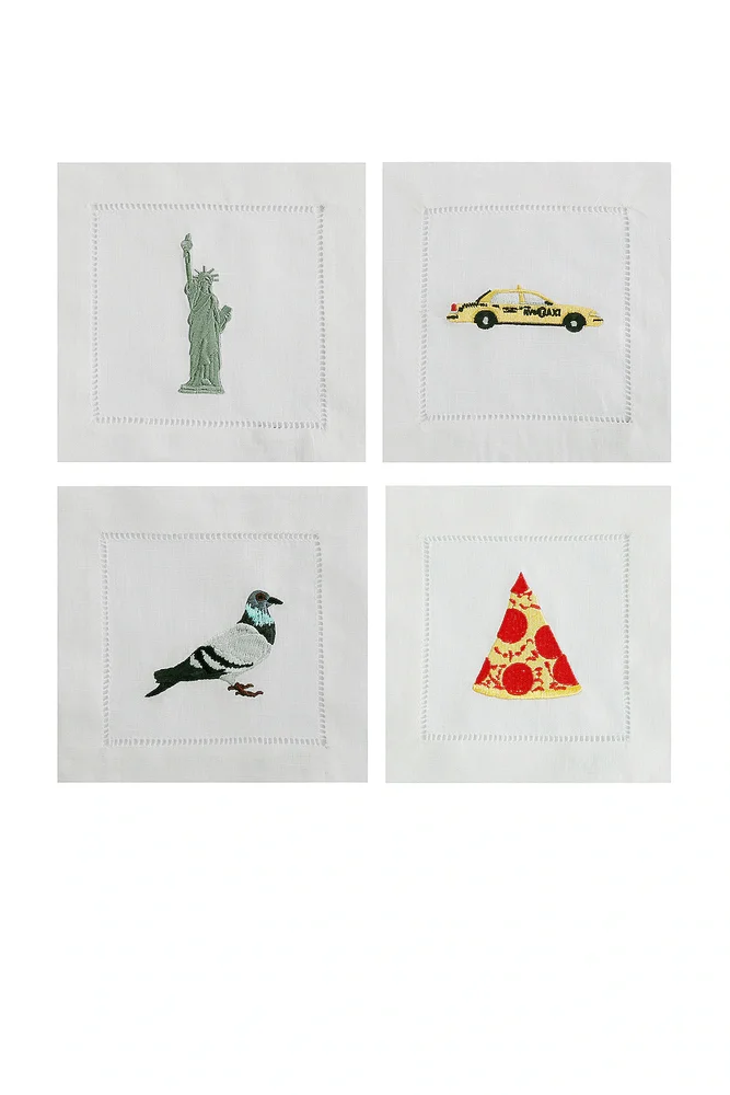 I Heart Ny Cocktail Napkins Set Of 4
