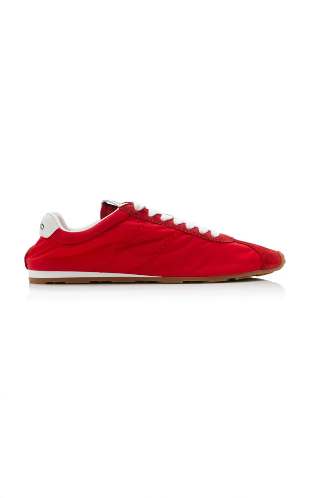 Nylon Suede Sneakers